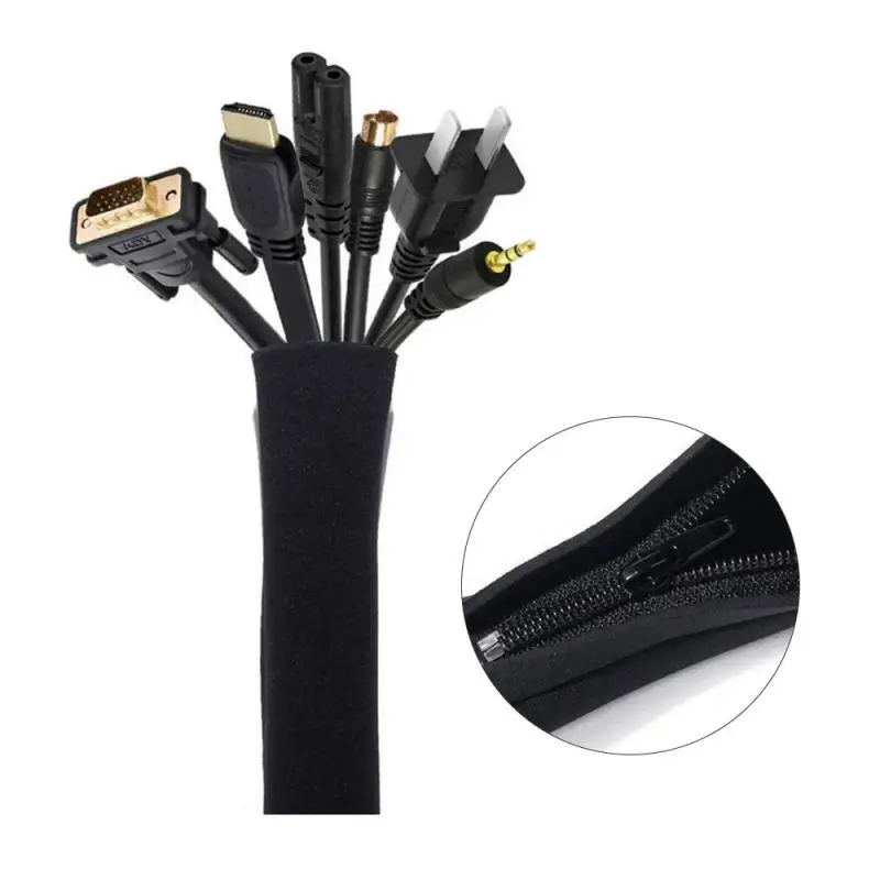 Cable Sleeve Neoprene - Zamek błyskawiczny rękaw kablowy organizator do