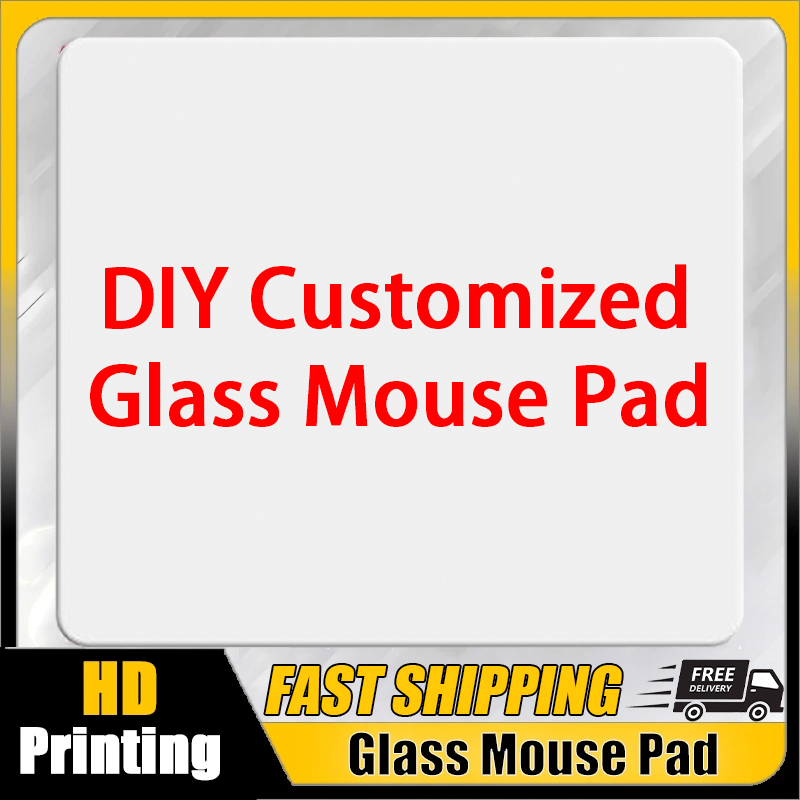Tech Desktop Accessories - Spersonalizowana szklana podkładka pod mysz DIY
