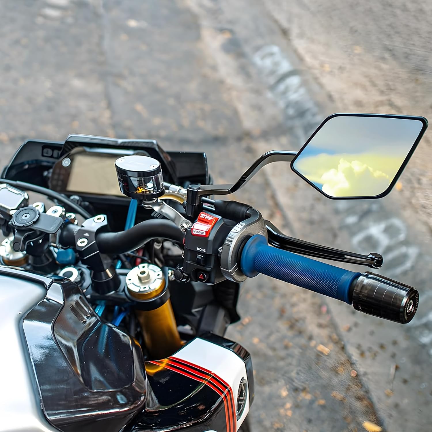 Xmax Tech Max Accessories - Lusterka motocyklowe Stealth max, zestawy luster