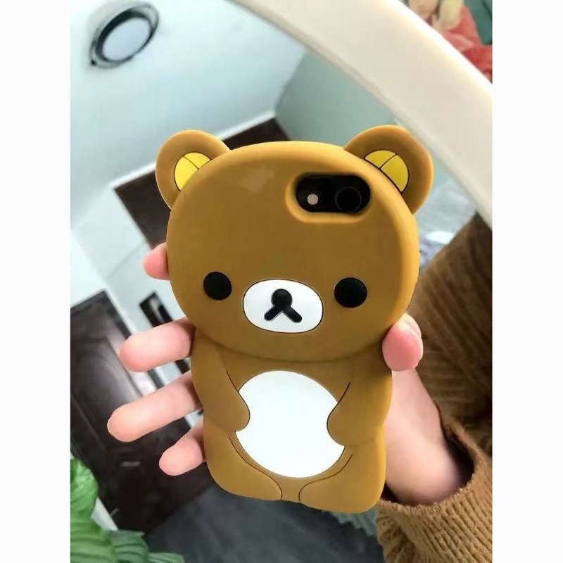 Tech Accessories Iphone - Silikonowe etui 3D Rilakkuma Stereo, odporne