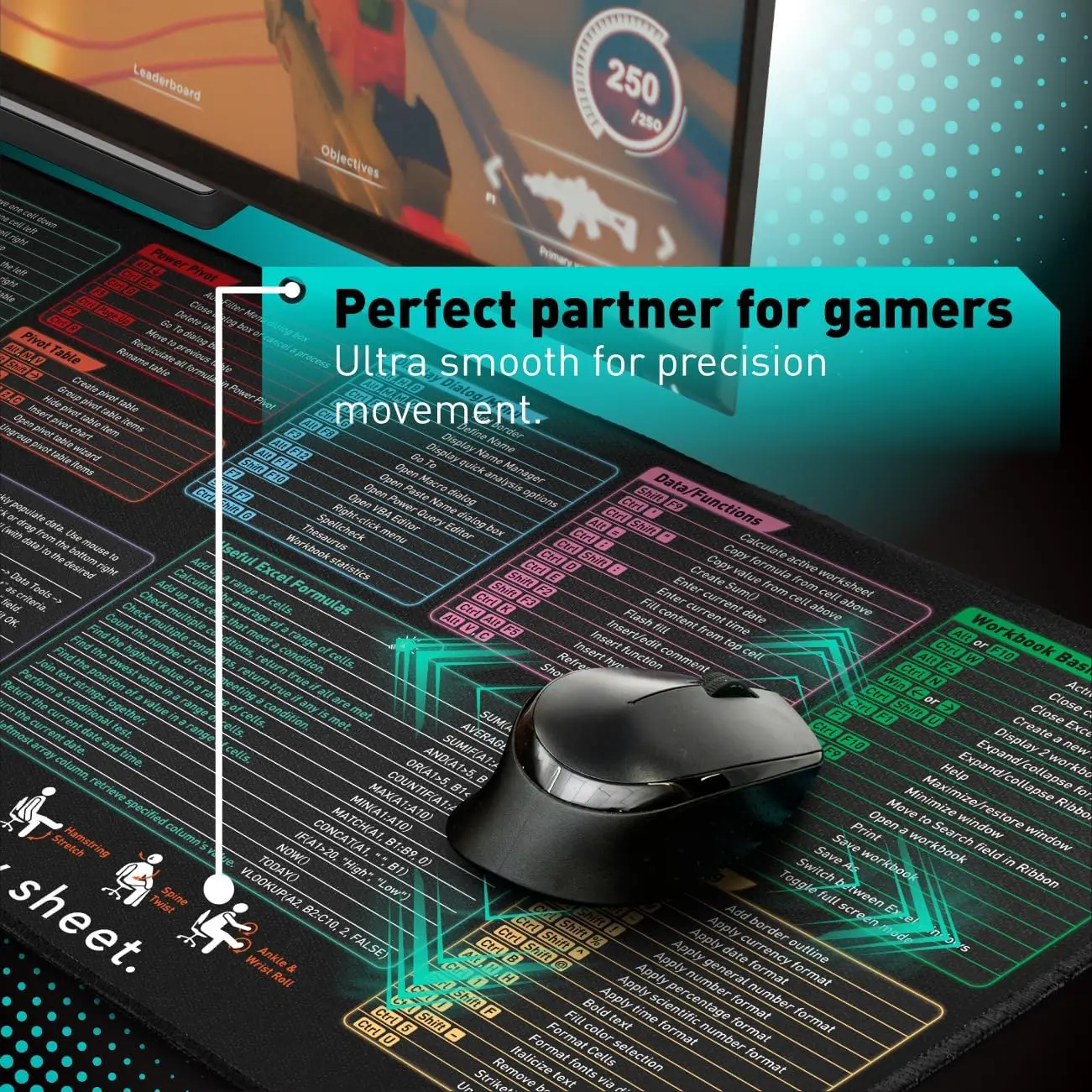 Duża podkładka pod mysz z klaw – Tech Desktop Accessories recenzja i cena